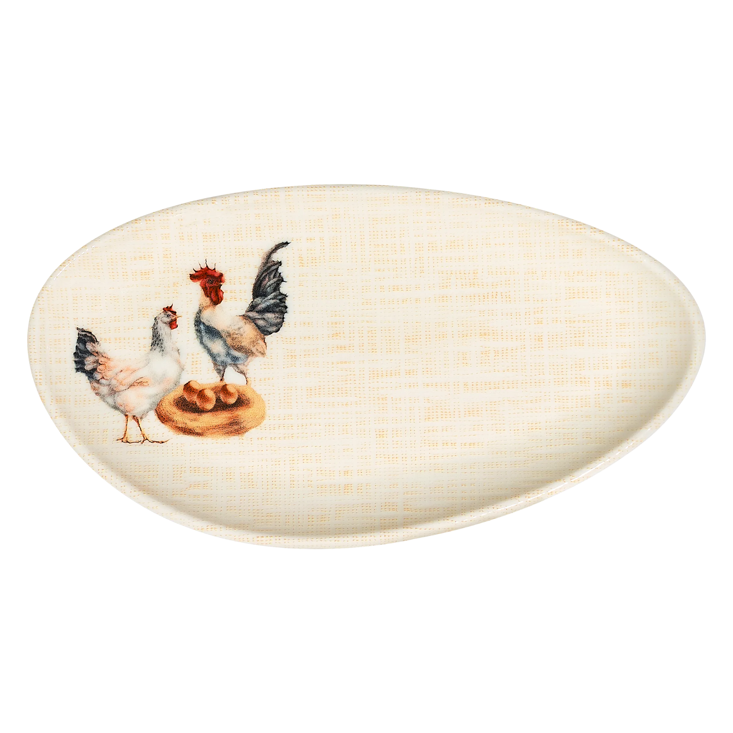 Roosty Pebble, Roosty Pebble Ovale Platte 21 cm