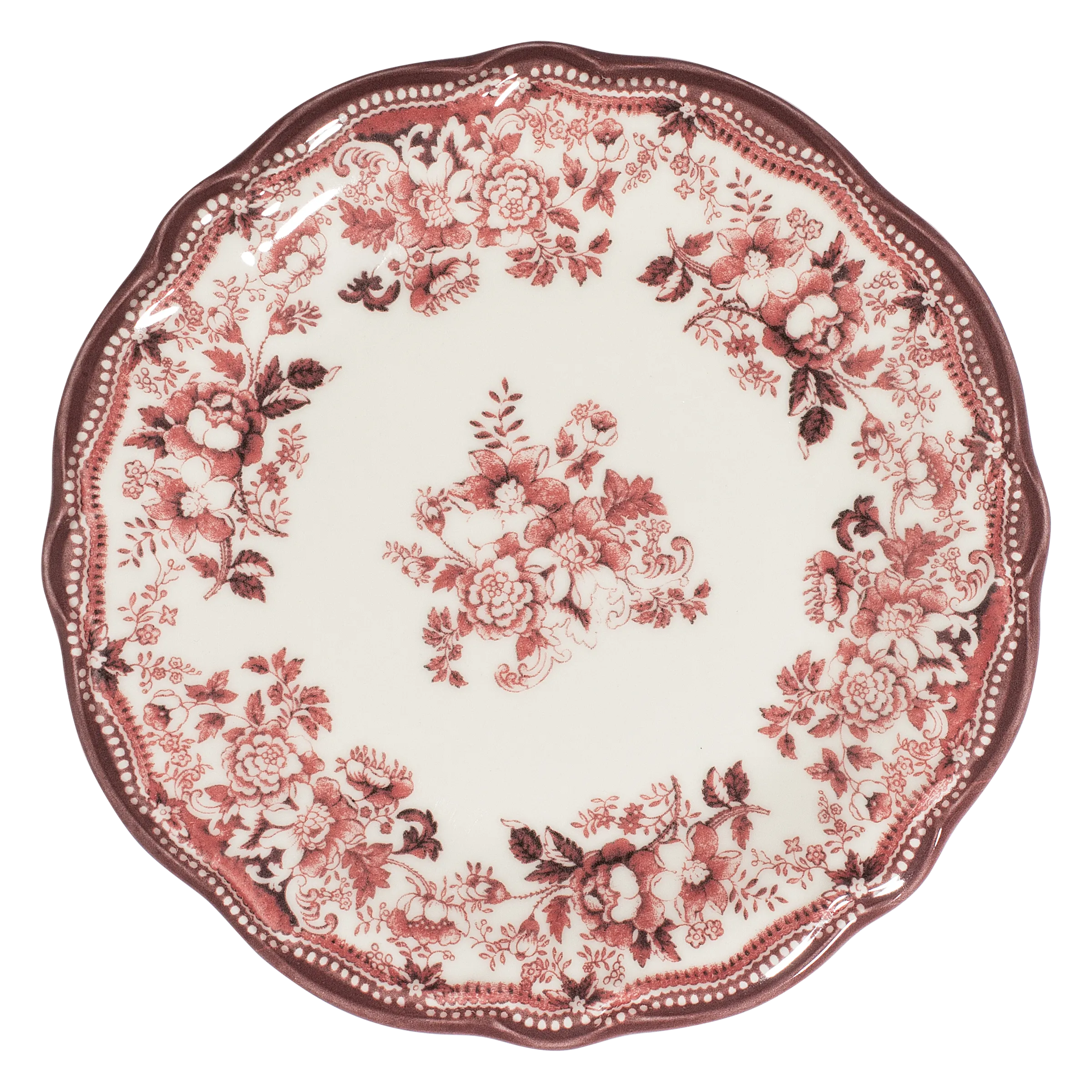 Velour Maroon Fulya, Velour Maroon Fulya, plato de postre de 21 cm